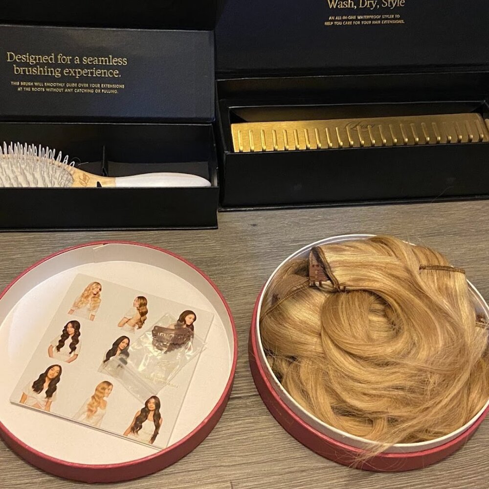 Luxy Hair Dirty Blonde Highlights Extensions
